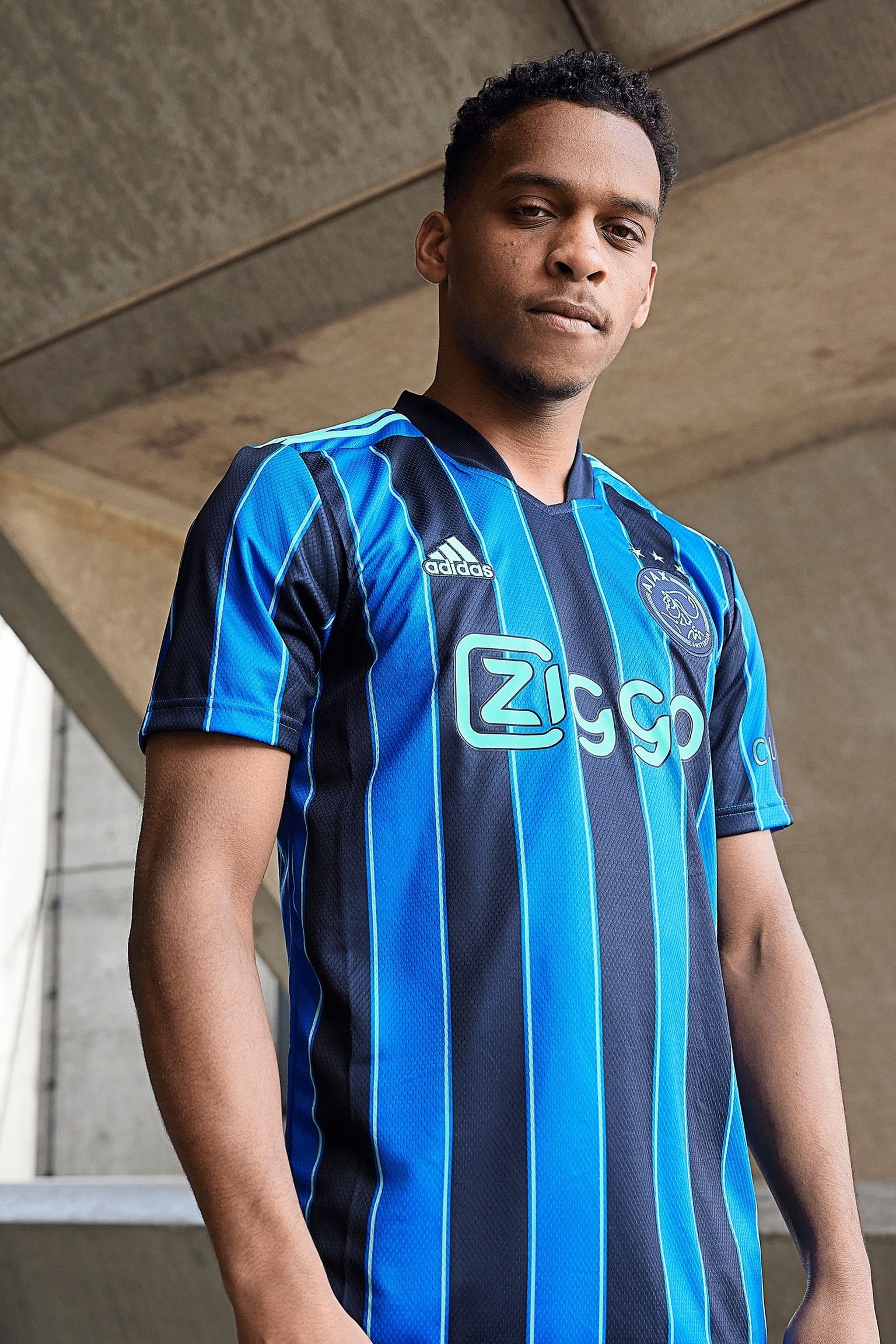 Blau Schwarz Ajax Neue Auswartwasch