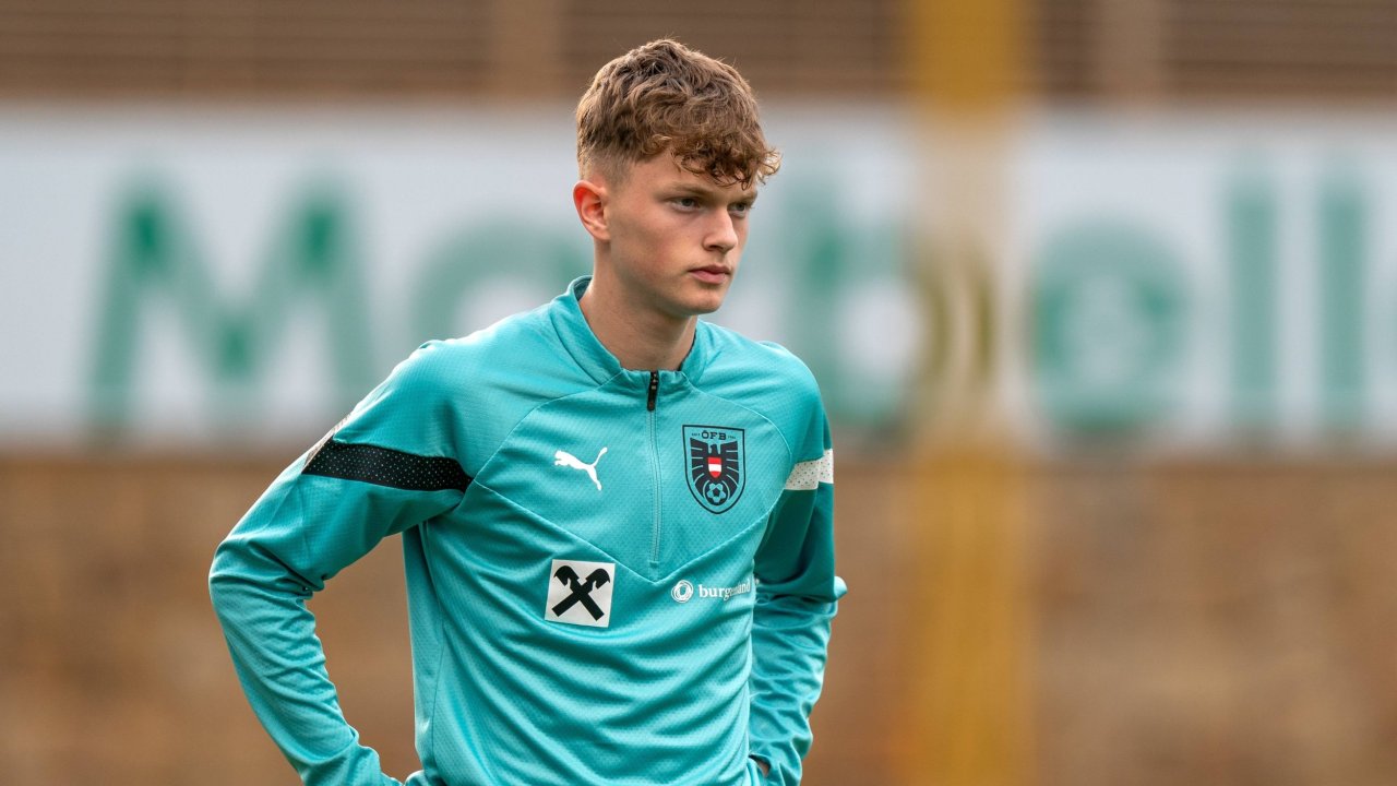 Paul Wanner im ÖFB-Training (November 2022)
