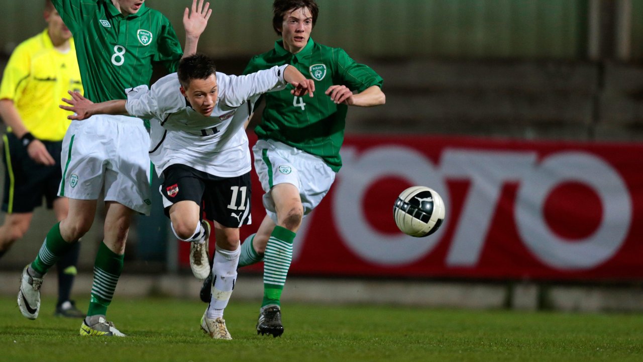 Auch im ÖFB erkannte man Prokops Talent. Hier im Jahr 2012, für die U16