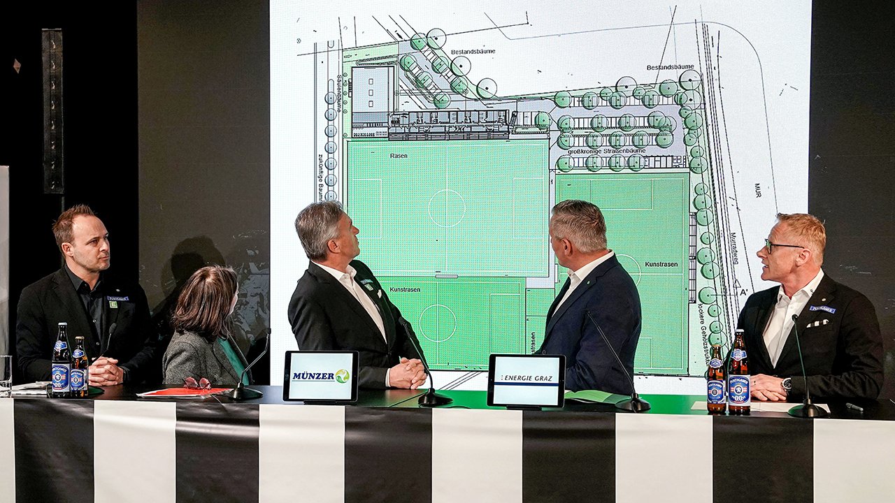 Sturm präsentierte unlängst erst Pläne für ein neues Trainingszentrum