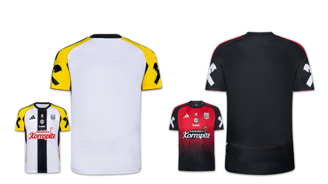 Heimtrikot (links), Auswärtstrikot (rechts)