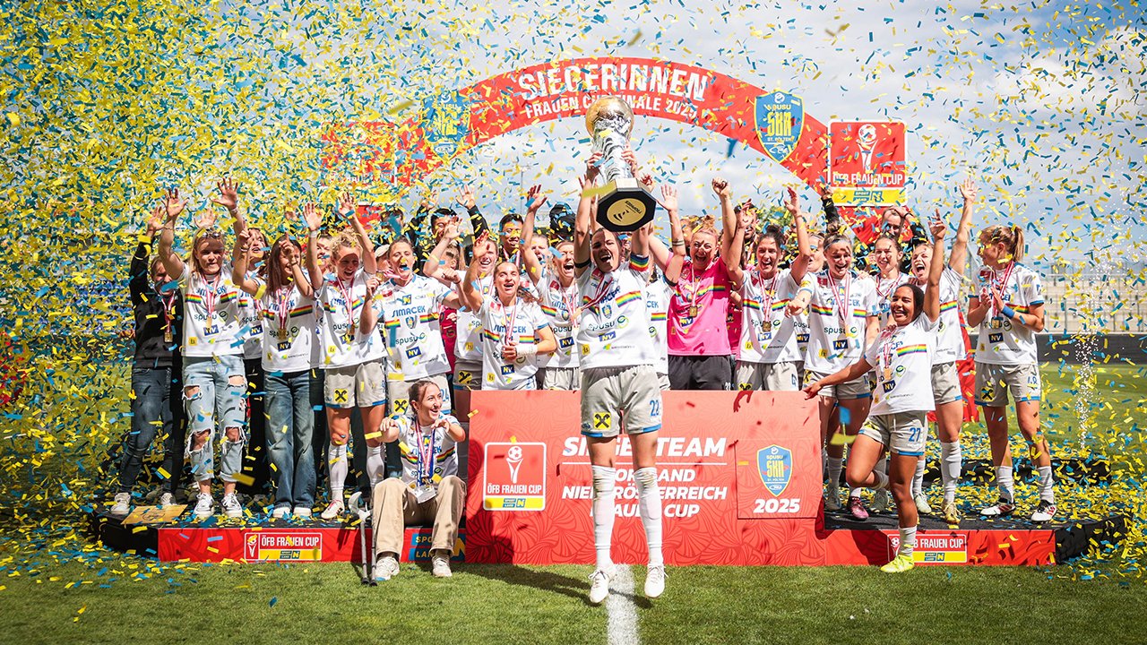 Der Gewinn des Doubles wurde ausgiebig gefeiert