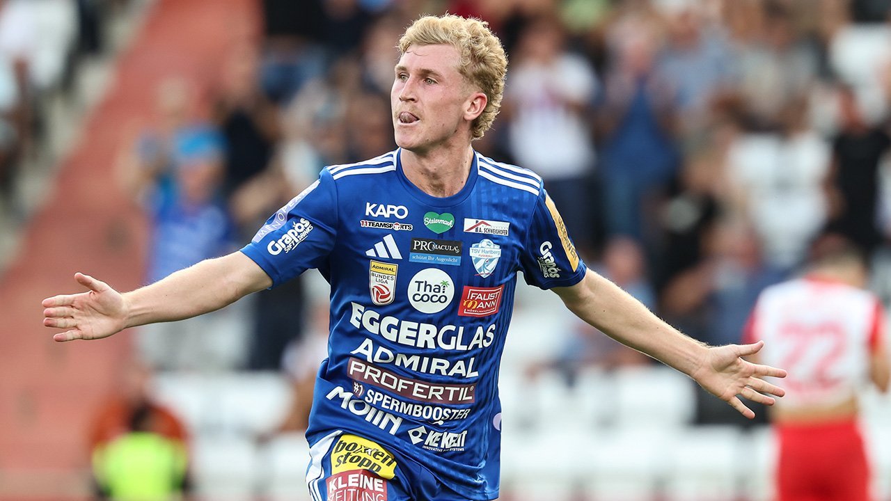 Jed Drew jubelt für Hartberg