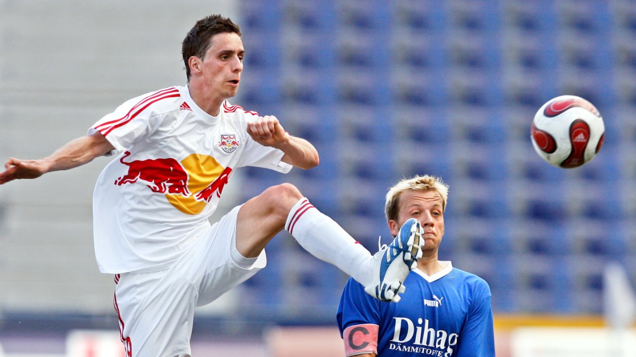 Ernst Öbster und Feldinger, bei einem Duell zwischen den RB Juniors und dem SVS im Jahre 2007