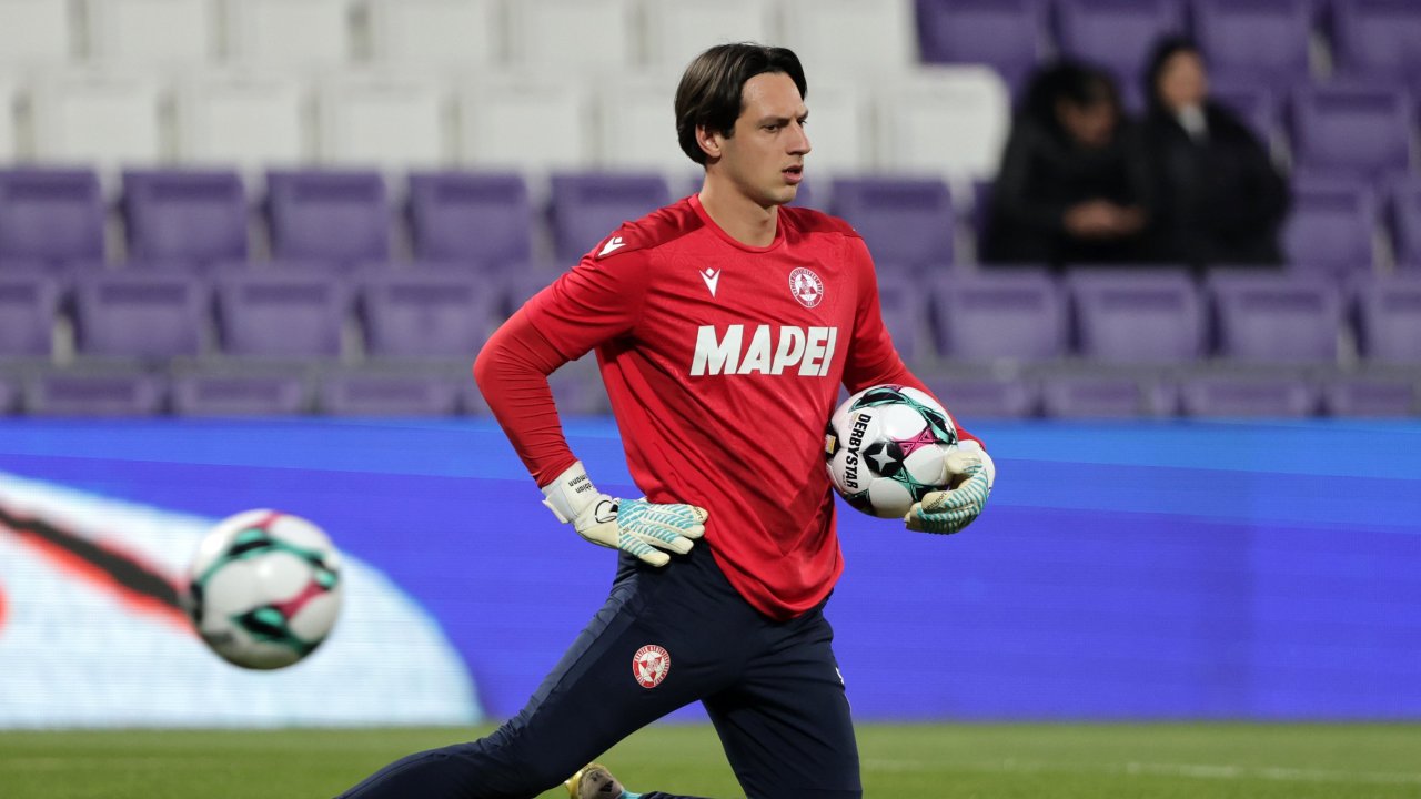 Fabian Ehmann beim Aufwärmen.