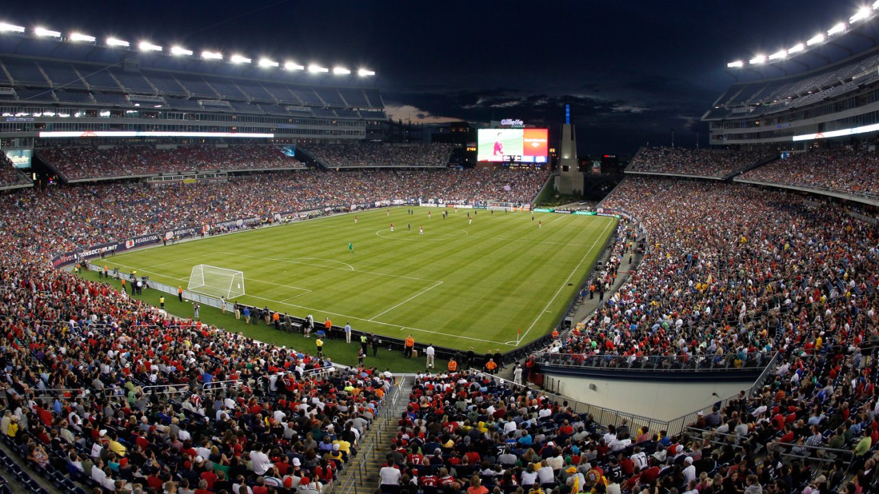 Das Stadion in Foxborough, Massachusetts
