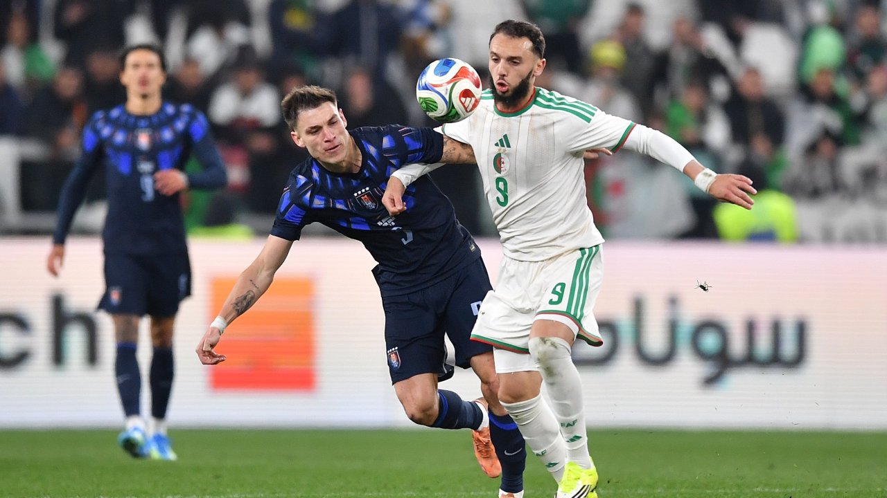 Stürmer Amine Gouiri im Spiel gegen Uruguay