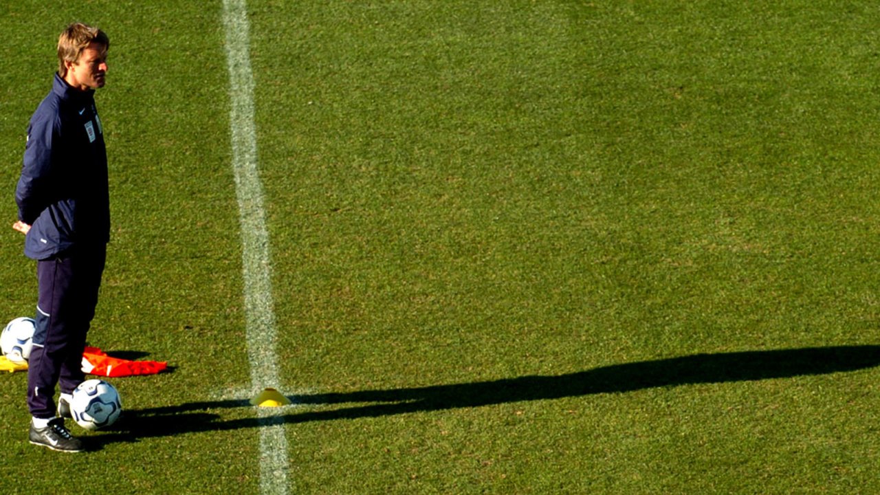 Ein Trainer und sein Arbeitsplatz