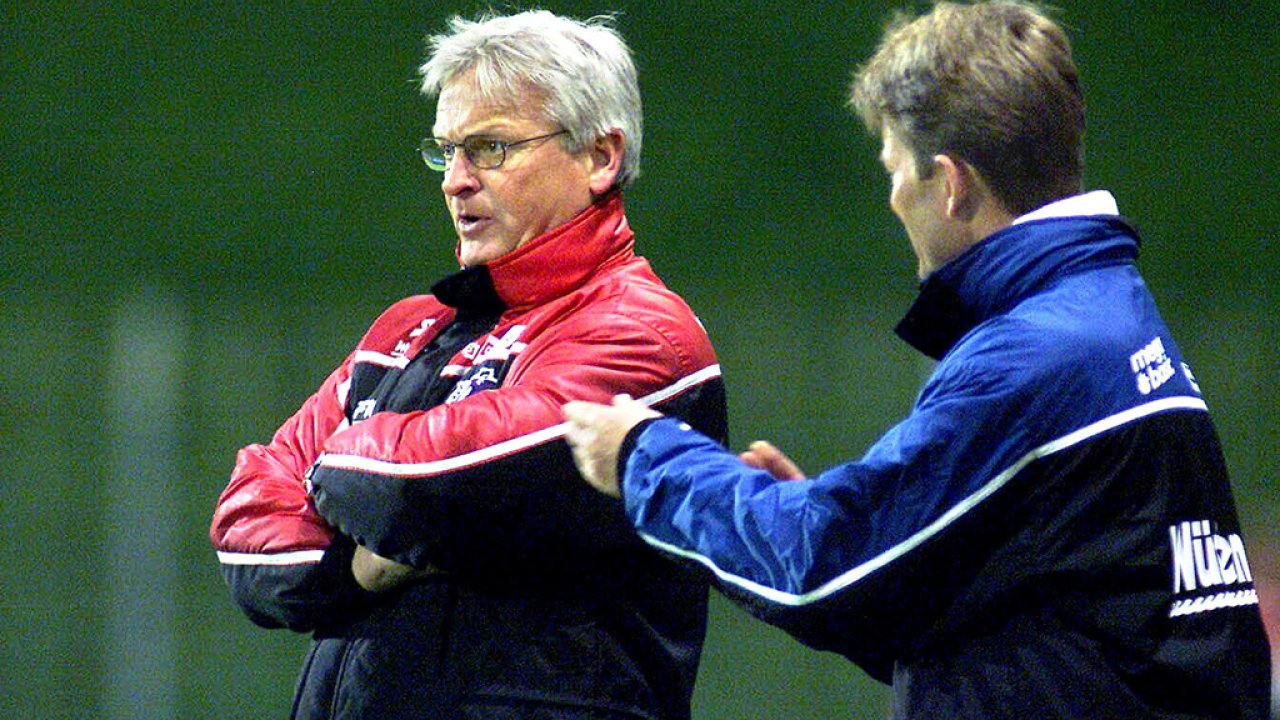 Söndergaard (rechts) mit Hans Backe in Salzburg