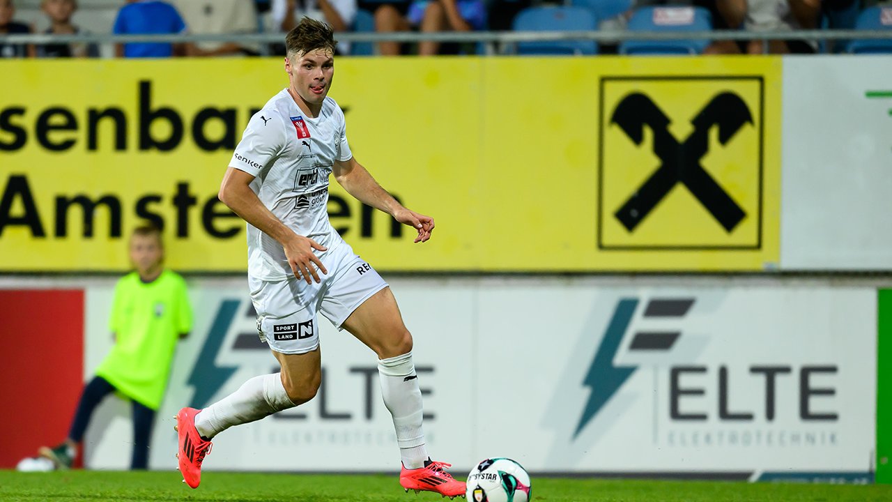 Niklas Pertlwieser spielt mit Lustenau in der Bundesliga, letzte Saison war er bei Amstetten