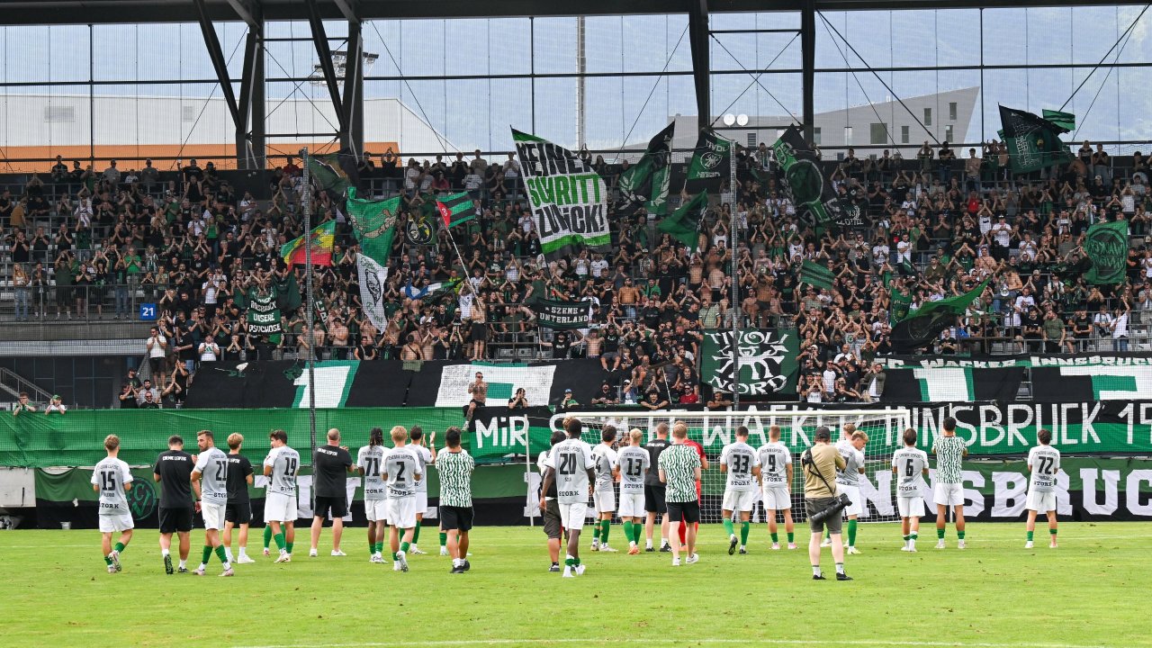 5000 Fans waren gegen Leipzig im Tivoli