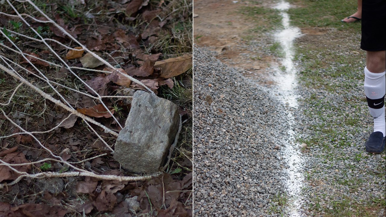 Besagter Ziegel, besagter Schotter.