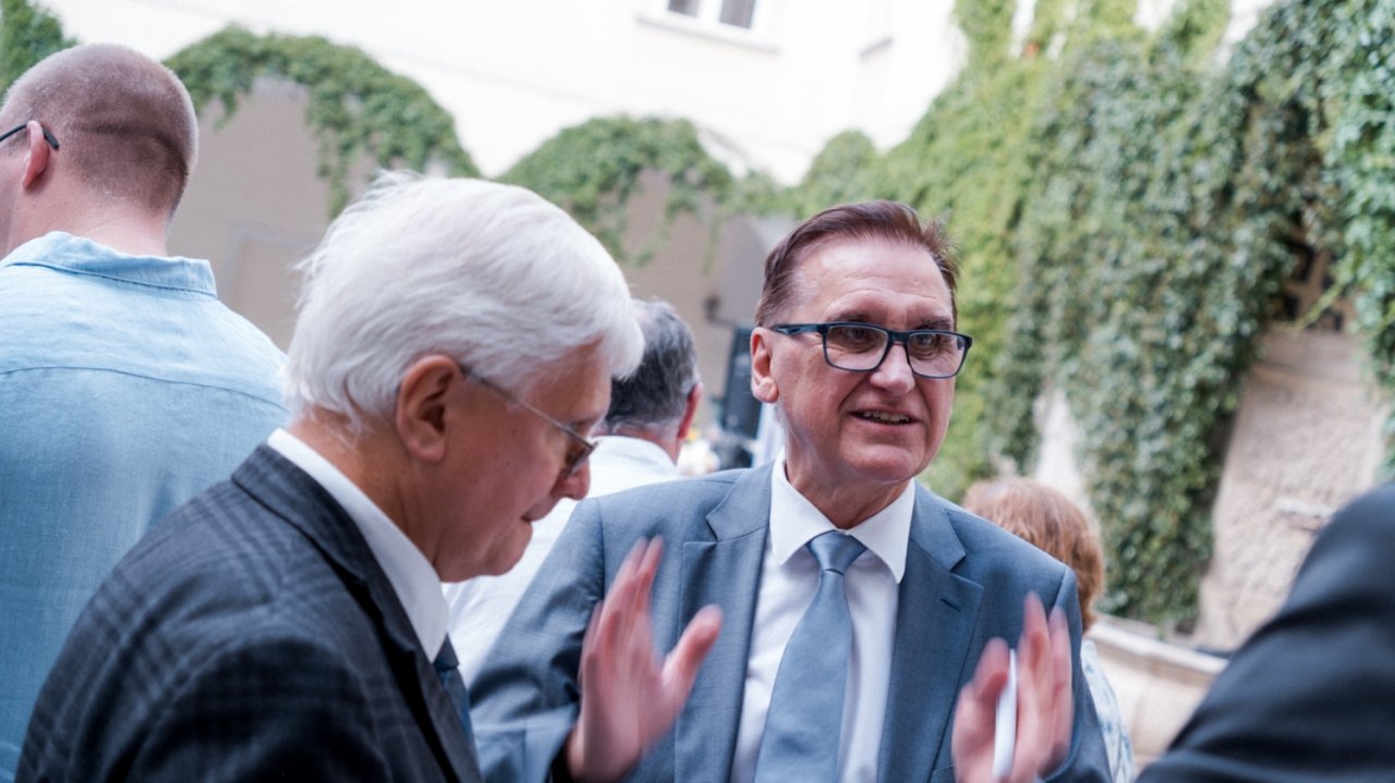 Michael Steine bei der offiziellen 75-Jahr-Feier