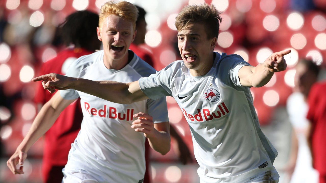 In Salzburg spielte David Affengruber mit Talenten wie Nicolas Seiwald, Benjamin Sesko und Luka Sucic zusammen.