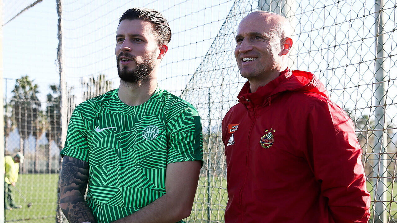 Marco und Goran Djuricin, vor mittlerweile ein paar Jahren. Heute drückt der Papa dem Sohnemann die Daumen, dass er es in die Bundesliga schafft