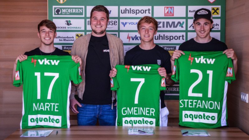 Austria Lustenau verlängert drei Spieler-Verträge
