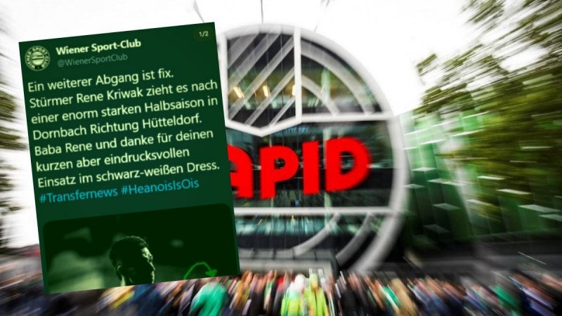 Rene Kriwak wechselt vom WSC zu Rapid