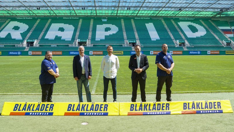SK Rapid und Blåkläder erneuern Partnerschaft