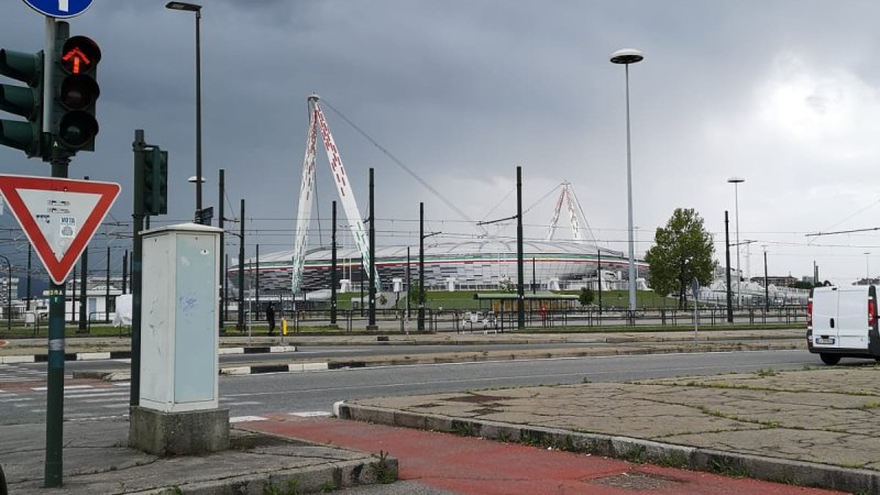 Das Allianz Stadion aus der Ferne
