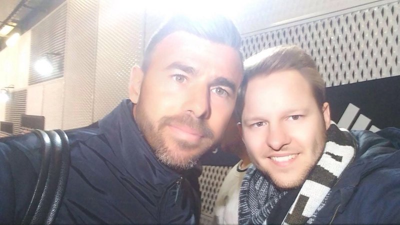 Max hat seinen Liebling Andrea Barzagli getroffen