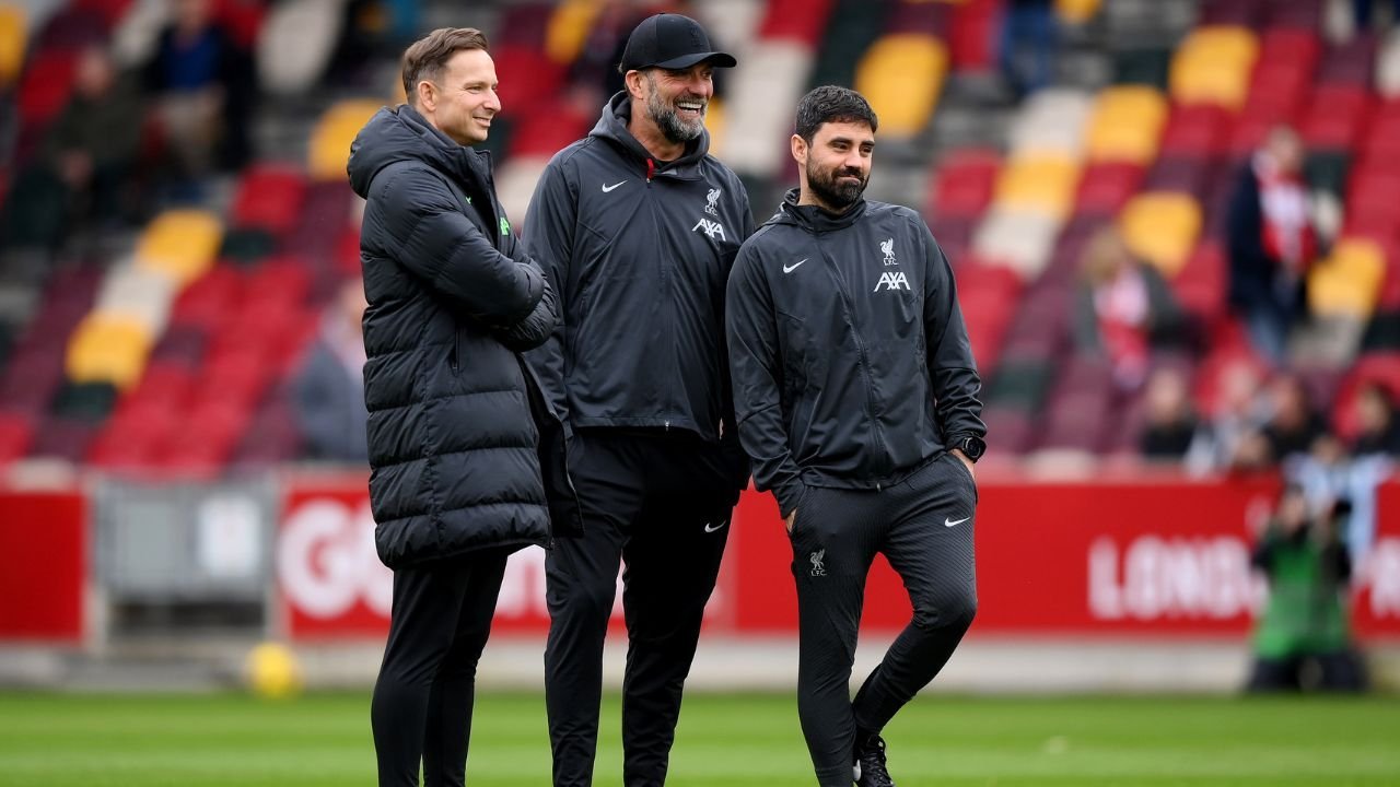 Pep Lijnders, Jürgen Klopp und Vítor Matos